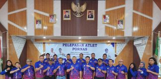 Sekda Lepas Atlet Ketapang Berlaga Dalam Pornas Korpri XVI Semarang Tahun 2023