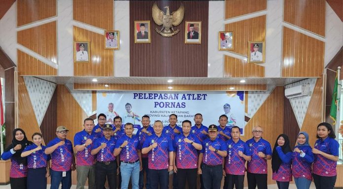 Sekda Lepas Atlet Ketapang Berlaga Dalam Pornas Korpri XVI Semarang Tahun 2023