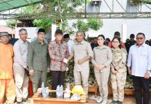 Bupati Ketapang Dampingi Gubernur Kalbar Letakan Batu Pertama Pembangunan Tugu Juang di Tumbang Titi
