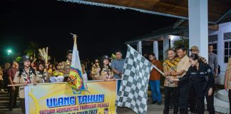Wabup Farhan Lepas Lomba Karnaval HUT Ke -13 Sako Pramuka Peduli Ketapang