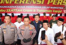 Ungkap Tindak Pidana Narkotika, Polres Barelang Amankan 23.477,44 Gram Sabu dan Tamaman Ganja