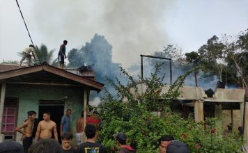 Satu Unit Rumah Warga di Desa Aur Sampuk Terbakar, Polisi Selidiki Penyebabnya