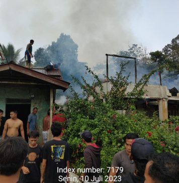 Satu Unit Rumah Warga di Desa Aur Sampuk Terbakar, Polisi Selidiki Penyebabnya