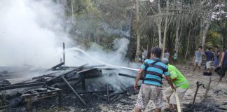Ditinggal Pergi, Rumah Warga di Desa Paloan Sengah Temila Terbakar
