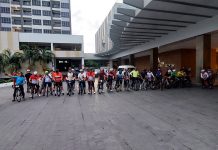 Amankan Gowes Alumi Akpol 87, Polsek Batu Ampar Kerahkan Puluhan Personel