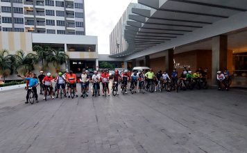 Amankan Gowes Alumi Akpol 87, Polsek Batu Ampar Kerahkan Puluhan Personel