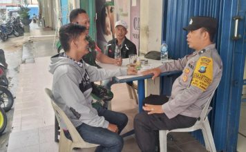 Sambangi Warga, Bhabinkamtibmas Polsek Batu Ampar Ajak Warga Jaga Kamtibmas