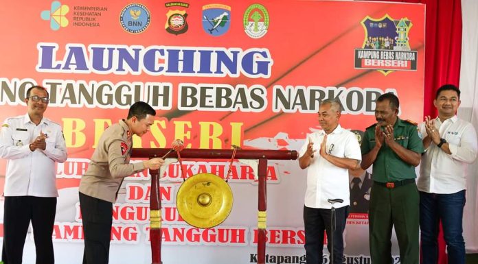Bupati Ketapang Harapkan Kelurahan Sukaharja Dapat Jadi Contoh Bagi Kampung Lain Sebagai Kampung Tangguh Bebas Narkoba