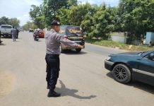 Antisipasi Kemacetan, Personil Polsek Batu Ampar Atur Lalu Lintas
