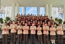Samuel Lepas Peserta Raimuna Nasional Pramuka Ke -XII