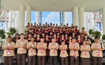 Samuel Lepas Peserta Raimuna Nasional Pramuka Ke -XII