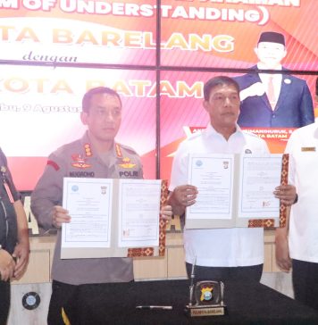 Polresta Barelang Bersama BNN Kota Batam MoU Pencegahan dan Pemberantasan Narkoba
