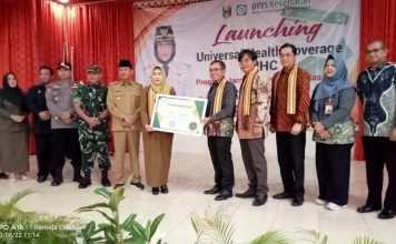 Hadiri Launching UHC JKN di Tanggamus, Siruaya Utamawan : Tidak Ada Lagi Istilah Dianak Tirikan dan Diskriminasi Terhadap Peserta BPJS Kesehatan