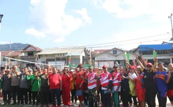Heri Saman Buka Turnamen Bola Voli Koramil Cup II di Pahuman