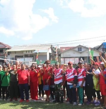 Heri Saman Buka Turnamen Bola Voli Koramil Cup II di Pahuman