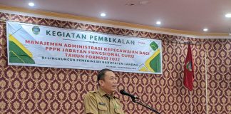PPPK Jabatan Fungsional Guru Terima Pembekalan Manajemen Administrasi Kepegawaian