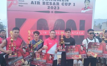 Turnamen Olahraga Air Besar Cup I Resmi Ditutup