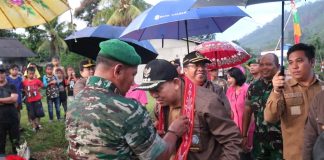 Karya Bakti TNI di Desa Sabaka Sukses Dilaksanakan, Samuel : Sekarang Akses Jalan Bisa Dilalui Roda Empat