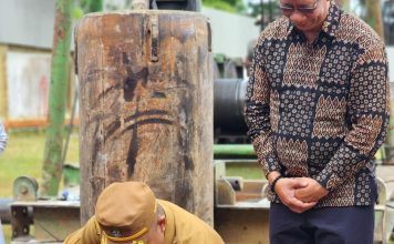 Sekda Ketapang Letak Batu Pertama Pembangunan Asrama Bintang Kejora Baru