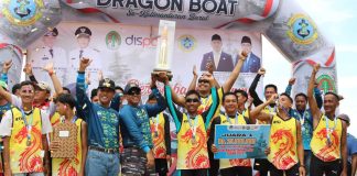 Badas Juarai Lomba Dayung Perahu Naga Danlanal Ketapang Cup 2023 Rangkaian Napak Tilas