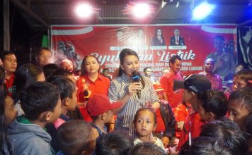 Dihadapkan Warga Desa Sungai Kelik, Karolin Sampaikan Pentingnya Politik Bagi Pembangunan