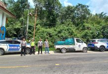 Polres Landak Kawal Pendistribusian Logistik Pemilu