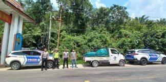 Polres Landak Kawal Pendistribusian Logistik Pemilu