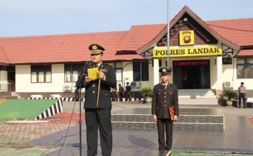 Kapolres Landak Minta Anggota Polri Terus Kobarkan Semangat Kepahlawanan