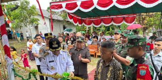 Karya Bakti TNI Kodim 1201/Mempawah di Desa Selutung Berakhir