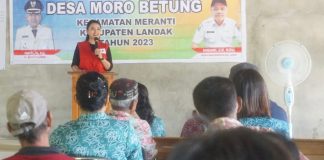 Desa Moro Betung Jadi Desa Ke Enam di Landak Launching ODF Stop BABS