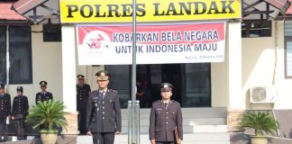 Polres Landak Gelar Upacara Peringati Hari Bela Negara Ke – 75