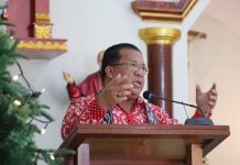 Heri Saman Hadiri Natal Bersama Guru Agama Katolik Tiga Kecamatan