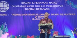 Sekda Ketapang Hadiri Natal Bersama PGI