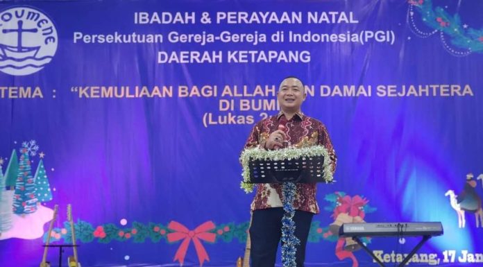 Sekda Ketapang Hadiri Natal Bersama PGI