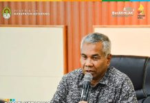 Bupati Martin Pimpin Rapat Koordinasi Penyampaian Hasil Penetapan Peta LP2B dan LCP2B