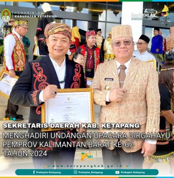 Perayaan HUT Ke – 67 Pemprov Kalbar, Ketapang Raih Sejumlah Penghargaan