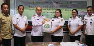 Samuel Hadiri Kegiatan Penyaluran Bantuan Pangan Cadangan Beras Pemerintah