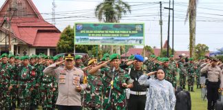Apel Gelar Kesiapan Pemilu, Wilayah Jajaran Korem 121/ABW