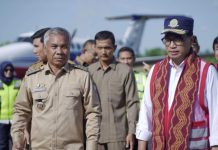 Menteri Perhubungan Republik Indonesia Tinjau Bandara Rahadi Oesman Ketapang