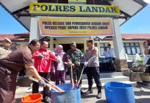 Senjata Api Rakitan, Miras Hingga Petasan Hasil Ops Pekat Kapuas 2024 Dimusnahkan