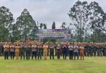 Setahun Bertugas Diperbatasan RI – Malaysia, 350 Prajurit TNI Kembali Ke Yonarmed 16/Tumbak Kaputing
