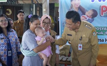 Tim TPPS Pusat Intervensi Penurunan Stunting di Posyandu Cemara