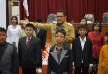 Gutmen Hadiri Pelepasan Pelajar Kelas VI SDS Alfa Omega Ngabang