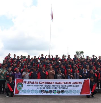 83 Atlet POPDA Kabupaten Landak Diberangkatkan
