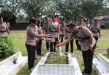 Polres Landak Laksanakan Ziarah di Makam Juang