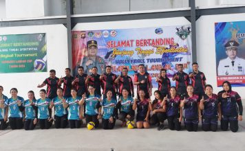 44 Tim Berlaga Dalam Event Volleyball Tournamet Kapolres Landak Cup