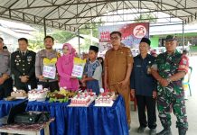 Koramil 1210-02/Mph Hulu Beri Kejutan Ke Polsek Mempawah Hulu di HUT Bhayangkara Ke-78