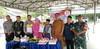 Koramil 1210-02/Mph Hulu Beri Kejutan Ke Polsek Mempawah Hulu di HUT Bhayangkara Ke-78