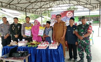 Koramil 1210-02/Mph Hulu Beri Kejutan Ke Polsek Mempawah Hulu di HUT Bhayangkara Ke-78