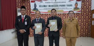 Dua Pejabat di Lingkungan Pemkab Landak Masuki Masa Pensiun